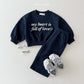 (Pre-order) Daily Bebe - Kids’ Lettering Wide Top & Bottom Set 레터링 와이드세트 (4 Colors)