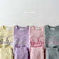 (Pre-order) Daily Bebe - Kids’ Love Bootcut Top & Bottom Set 러브 부츠컷세트 (4 Colors)