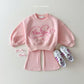 (Pre-order) Daily Bebe - Kids’ Love Bootcut Top & Bottom Set 러브 부츠컷세트 (4 Colors)
