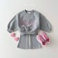 (Pre-order) Daily Bebe - Kids’ Love Bootcut Top & Bottom Set 러브 부츠컷세트 (4 Colors)