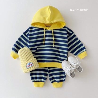 (Pre-order) Daily Bebe - Kids’ Couple Striped Set 커플 단가라세트 (2 Colors)