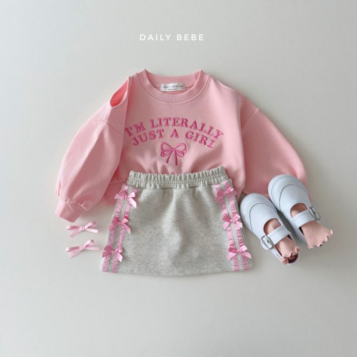 (Pre-order) Daily Bebe - Kids’ Shoulder Cut-out Sweatshirt 어깨트임 맨투맨 (3 Colors)