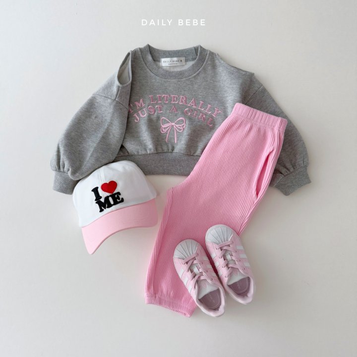 (Pre-order) Daily Bebe - Kids’ Shoulder Cut-out Sweatshirt 어깨트임 맨투맨 (3 Colors)