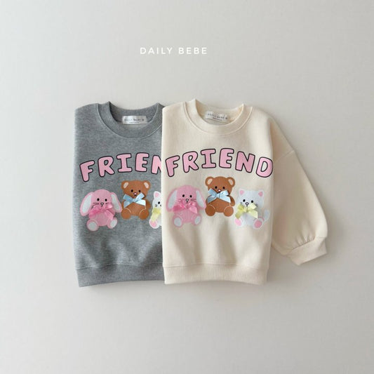 (Pre-order) Daily Bebe - Kids’ Friends Sweatshirt 프렌즈 맨투맨 (2 Colors)