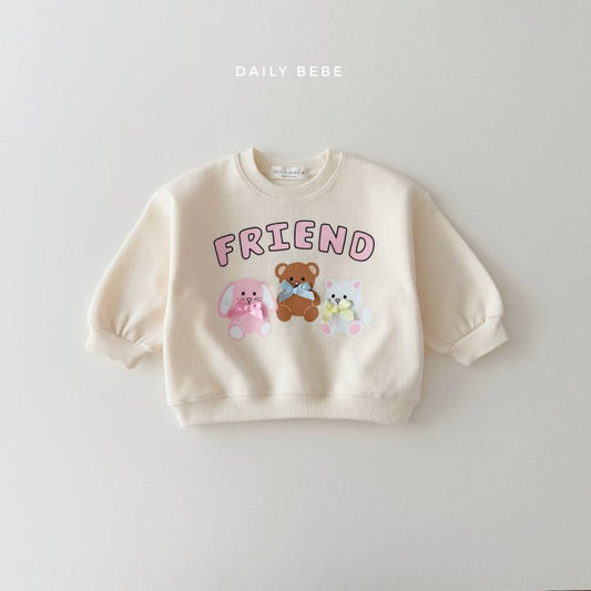 (Pre-order) Daily Bebe - Kids’ Friends Sweatshirt 프렌즈 맨투맨 (2 Colors)