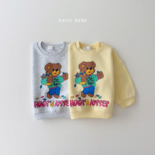 (Pre-order) Daily Bebe - Kids’ Kisses Sweatshirt 키세스 맨투맨 (2 Colors)