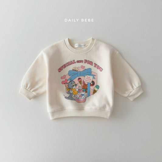 (Pre-order) Daily Bebe - Kids’ Gift Sweatshirt 선물 맨투맨 (2 Colors)