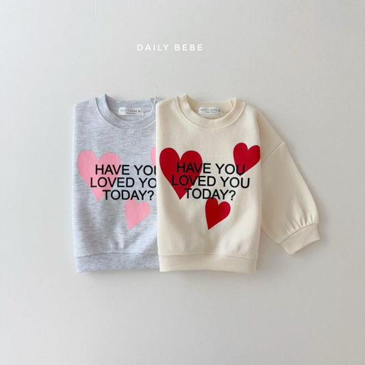 (Pre-order) Daily Bebe - Kids’ Today Sweatshirt 투데이 맨투맨 (2 Colors)