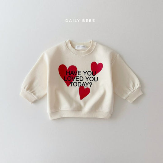 (Pre-order) Daily Bebe - Kids’ Today Sweatshirt 투데이 맨투맨 (2 Colors)