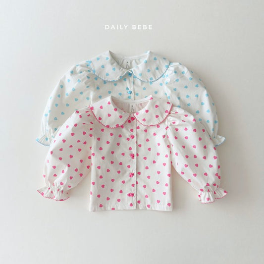 (Pre-order) Daily Bebe - Kids’ Spring Collar Blouse 봄 카라블랑 (2 Colors)