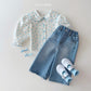 (Pre-order) Daily Bebe - Kids’ Spring Collar Blouse 봄 카라블랑 (2 Colors)