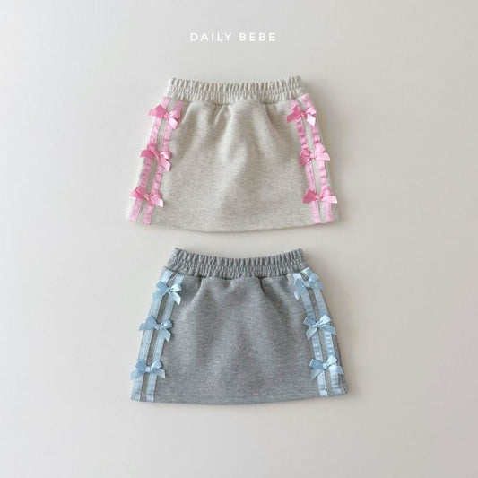 (Pre-order) Daily Bebe - Kids’ Ribbon Skirt 리본핑스커트 (2 Colors)