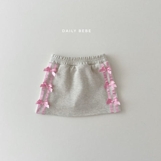 (Pre-order) Daily Bebe - Kids’ Ribbon Skirt 리본핑스커트 (2 Colors)