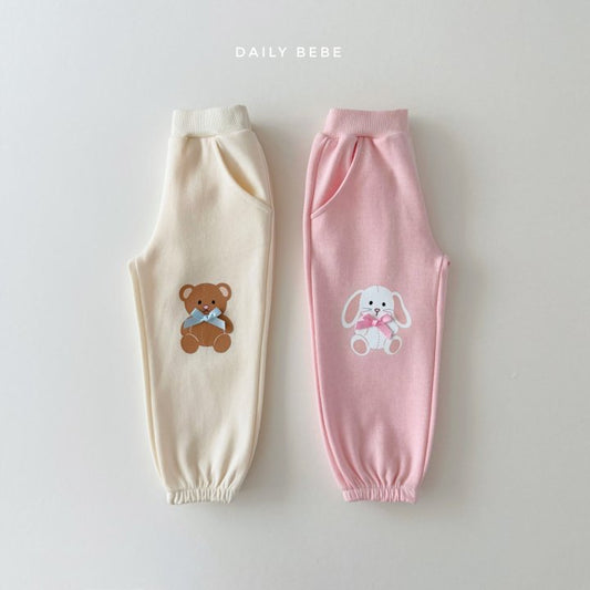 (Pre-order) Daily Bebe - Kids’ Doll Jogger Pants 인형조거팬츠 (2 Colors)